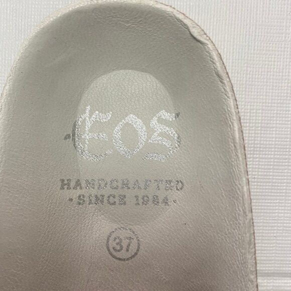 EOS, white leather slip on sandals - Picture 2 of 5